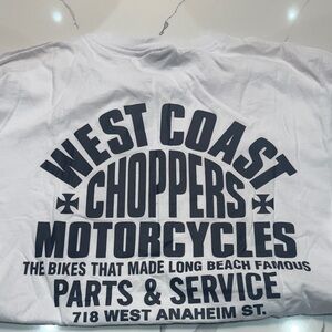 West Coast Choppers White Graphic Tee